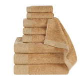 Rayon from Bamboo Eco-Friendly Fluffy Soft Solid 9 Piece Towel Set